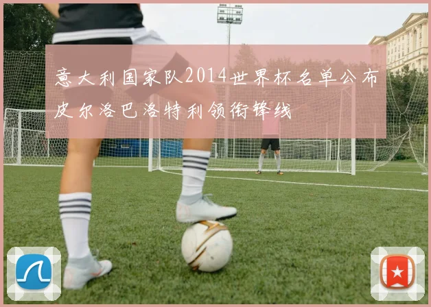 意大利国家队2014世界杯名单公布皮尔洛巴洛特利领衔锋线